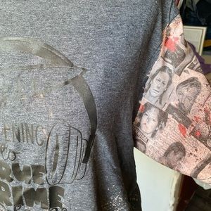 Graphic tee bleached - true crime